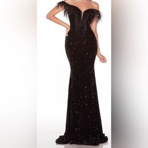 Alyce Paris Black Sequin Formal Dress Style 61373 Size: 0
